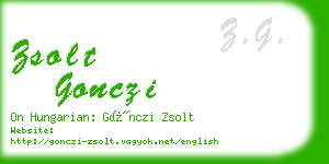 zsolt gonczi business card